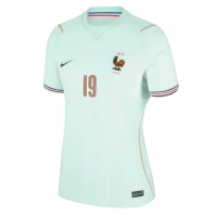 Camiseta Francia Theo Hernandez #19 Segunda Equipación Replica Mundial 2026 para mujer mangas cortas